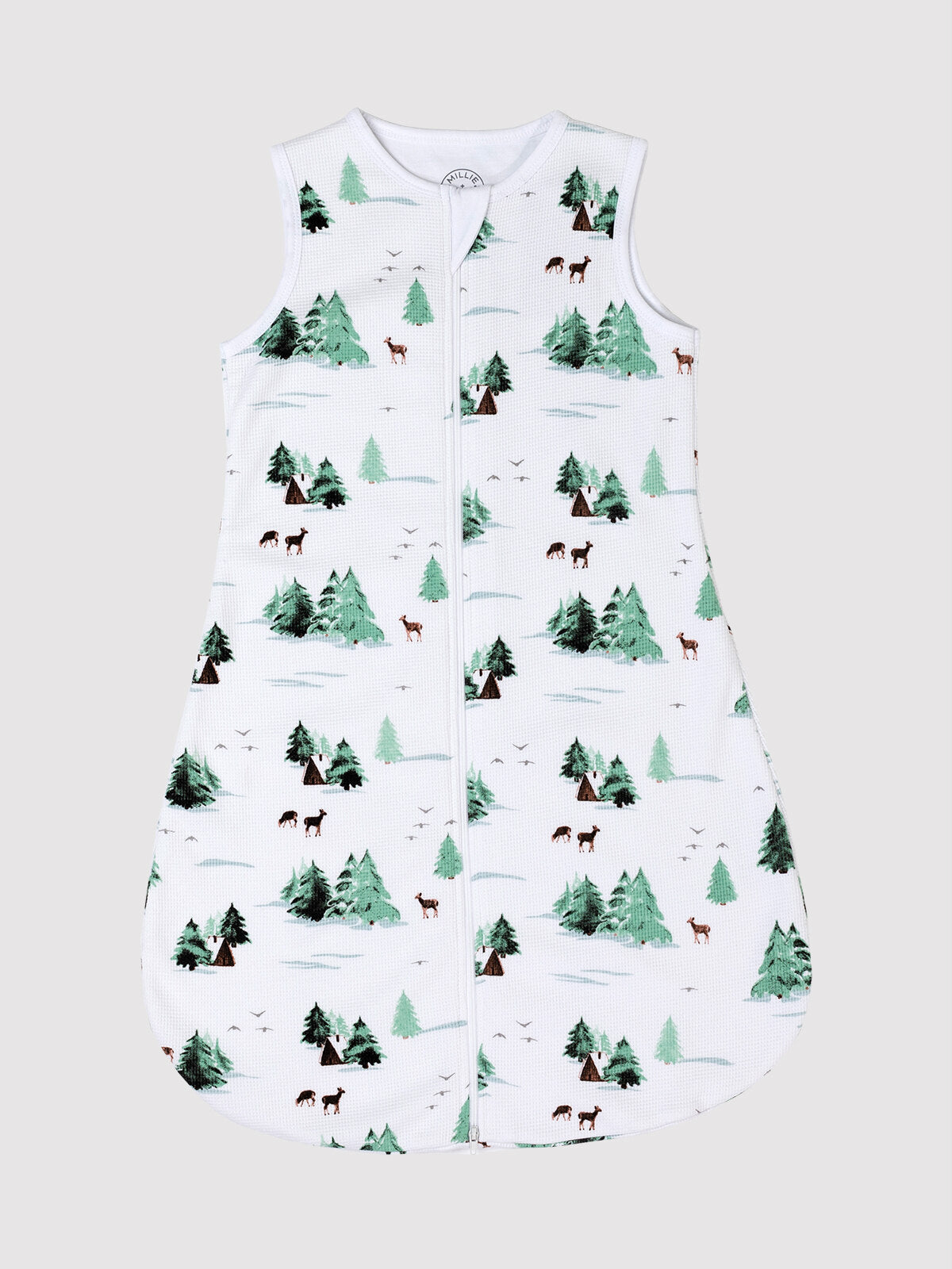 Watercolor Trees/Cabin Infant Sleepsack