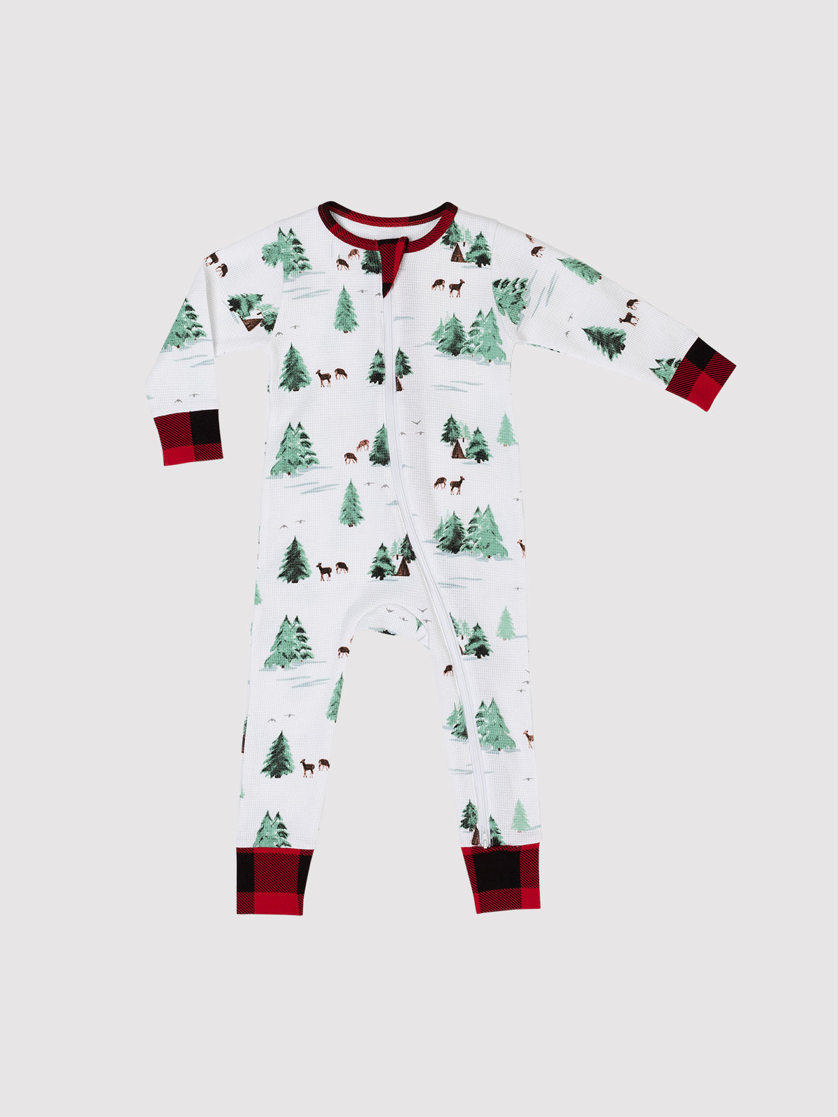 Watercolor Trees/Cabin Infant Onesie