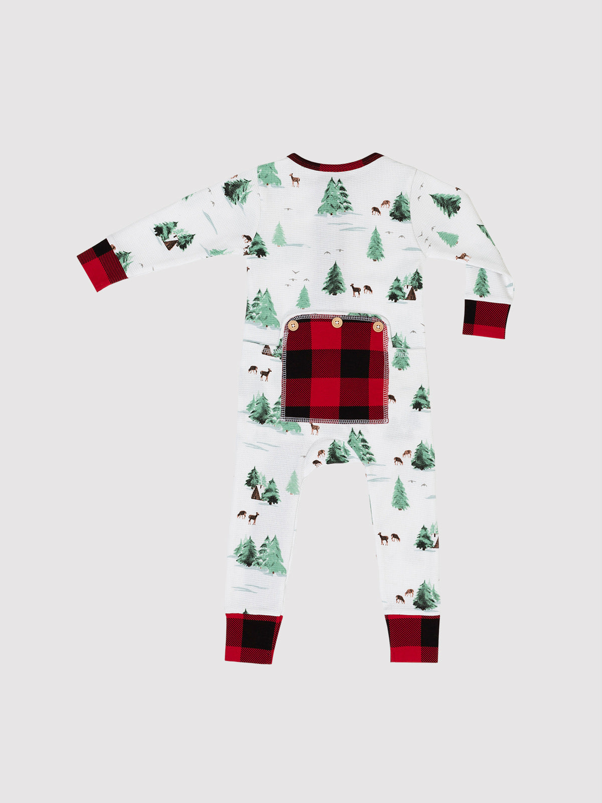 Watercolor Trees/Cabin Infant Onesie