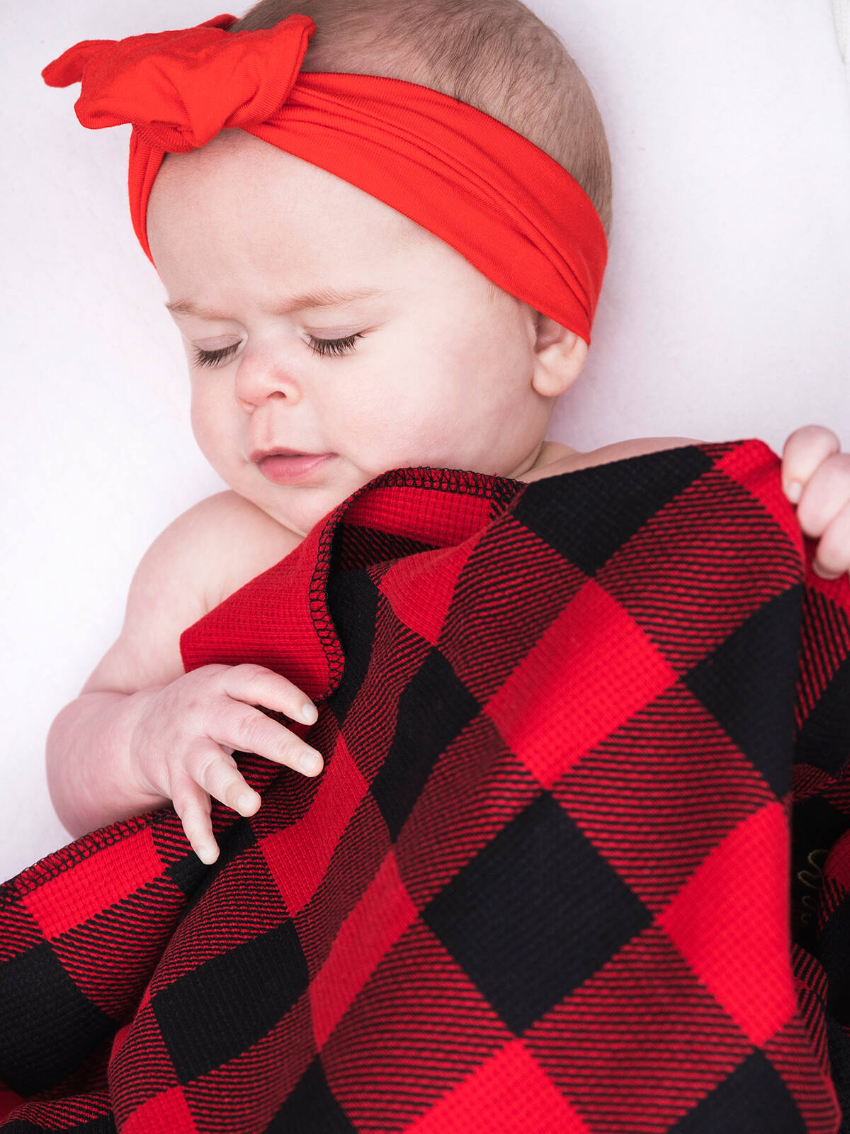 Thermal Buffalo Plaid Baby Blanket