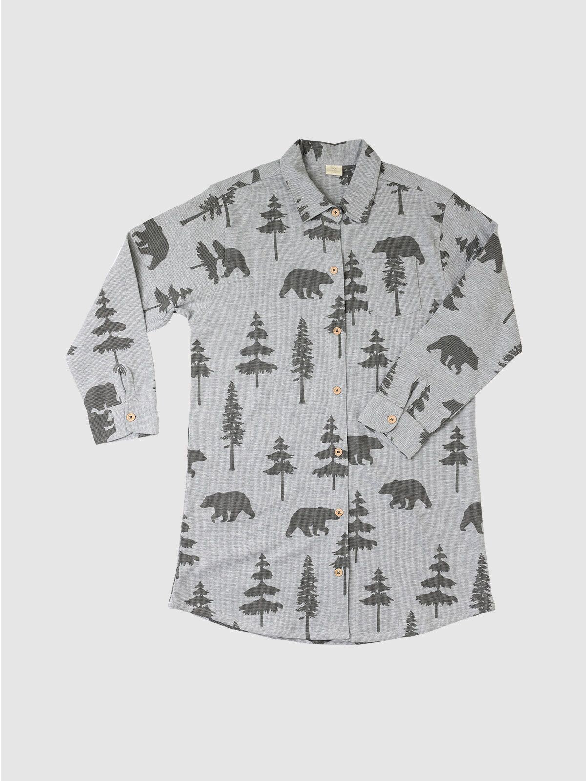 Thermal Nature Calling Button Nightshirt