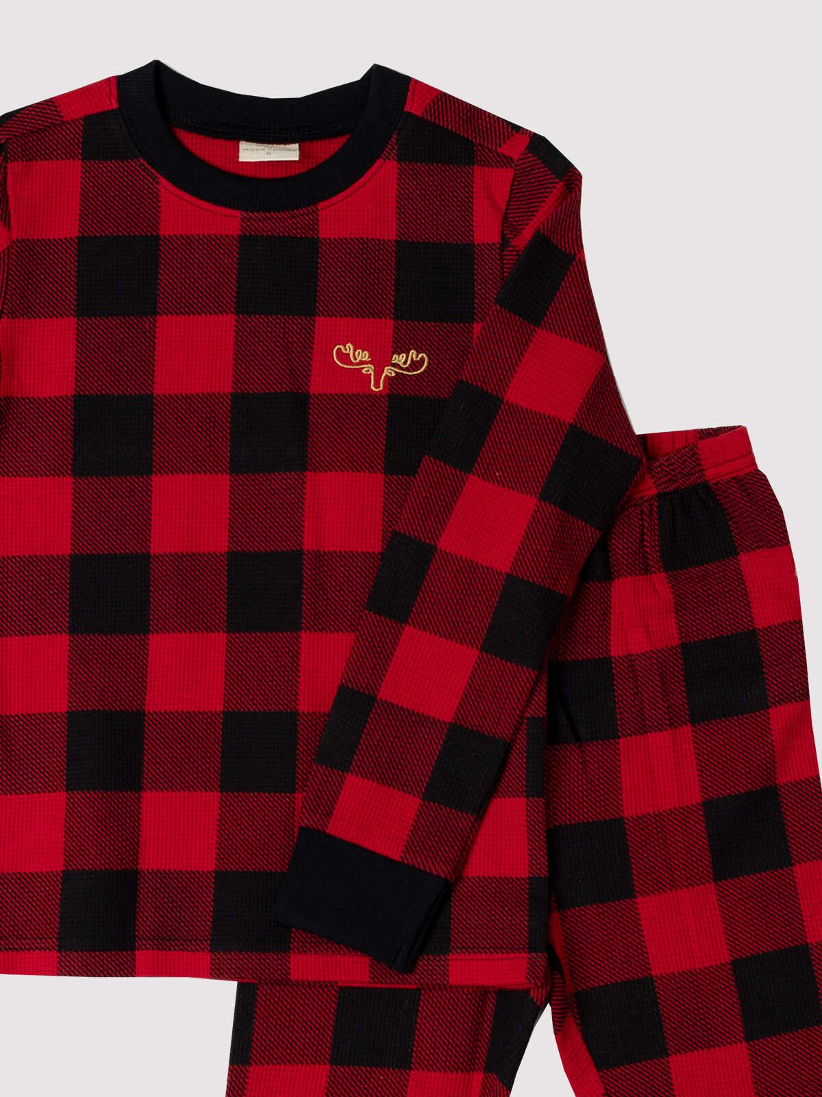 Thermal Buffalo Plaid Kids PJ Set