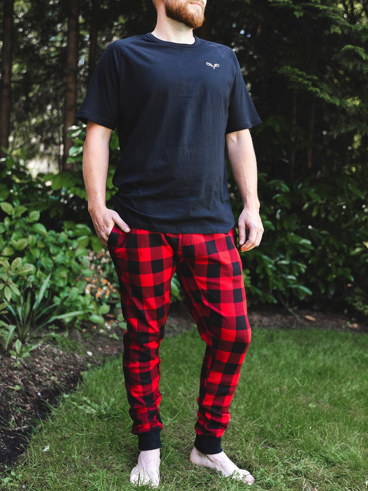 Thermal Buffalo Plaid Mens Joggers